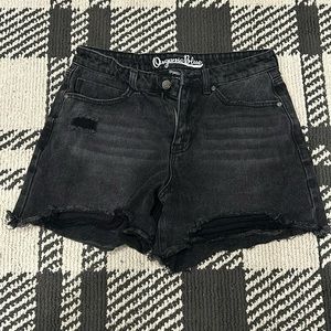 Black Jean Shorts